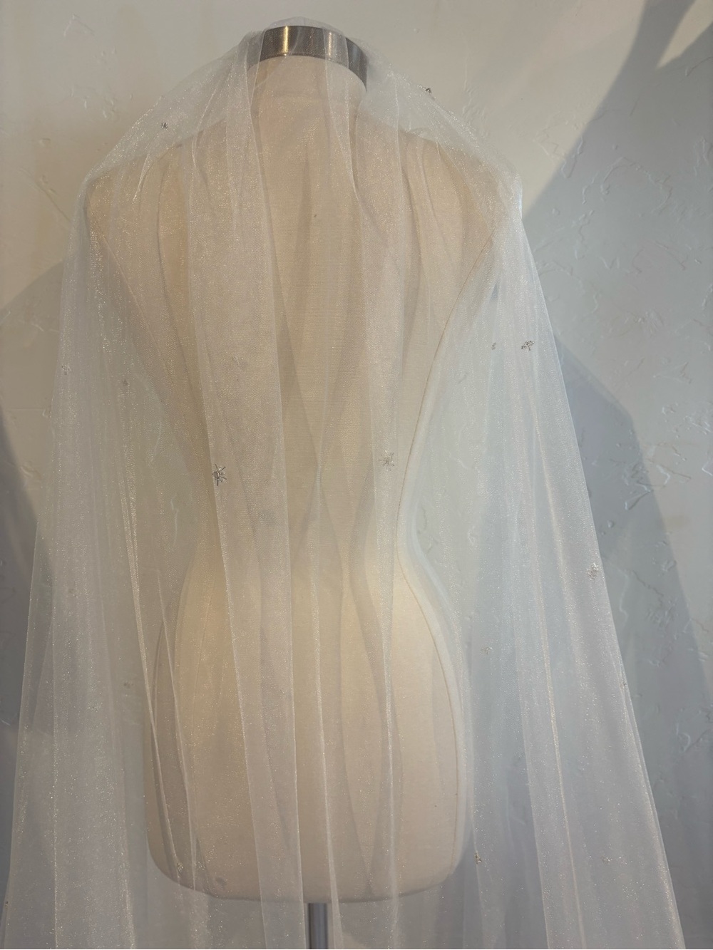 Embellished Cathedral Shimmer Tulle Bridal Veil
